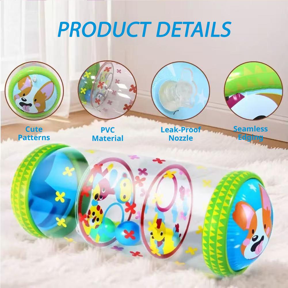 Baby Walker Activity - Inflatable Baby Crawling Roller Toy With