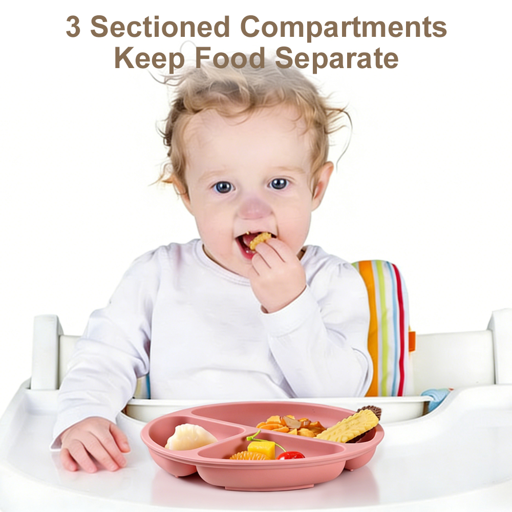 1 Pack Toddler Plate, Divided  - Baby Led Weaning Set recension och pris