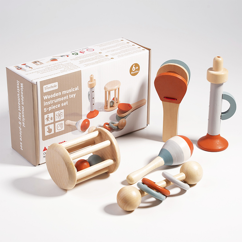 5Pcs Baby Musical Instruments  - Baby Rattle Toy Set recension och pris