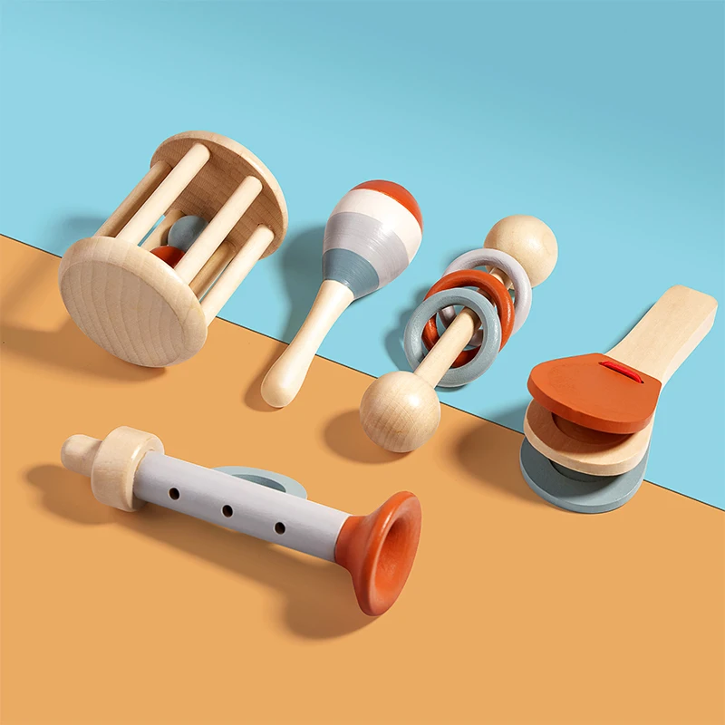 5Pcs Baby Musical Instruments  - Baby Rattle Toy Set recension och pris