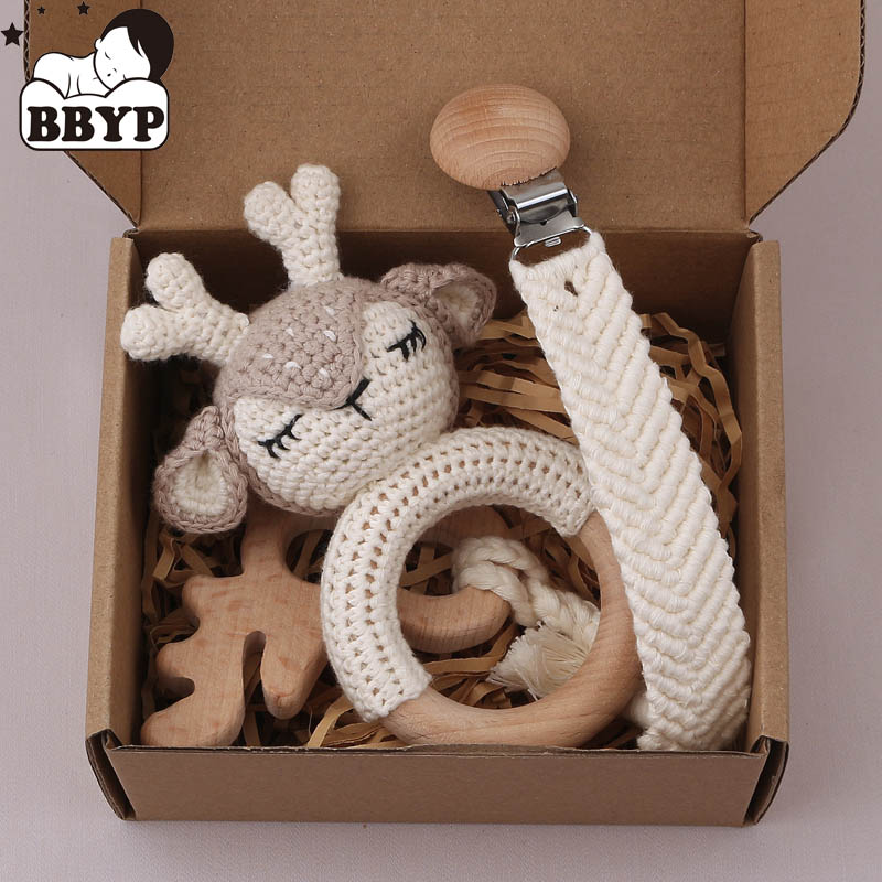 Baby Crochet Rattle Elephant T - Baby Rattle Toy Set recension och pris