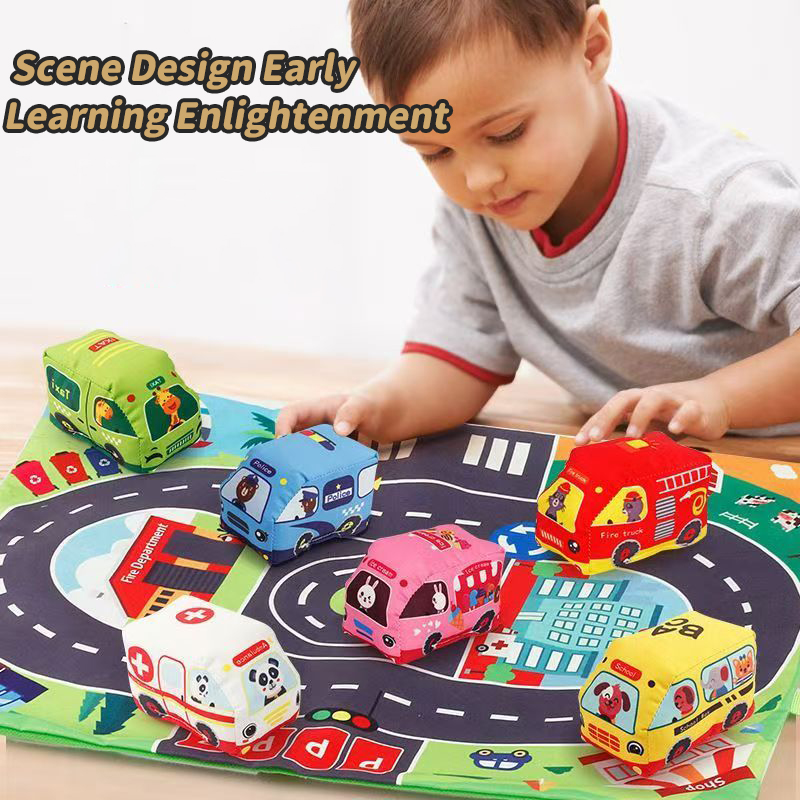 Soft Car Toy Set for Babies wi - Baby Rattle Toy Set recension och pris