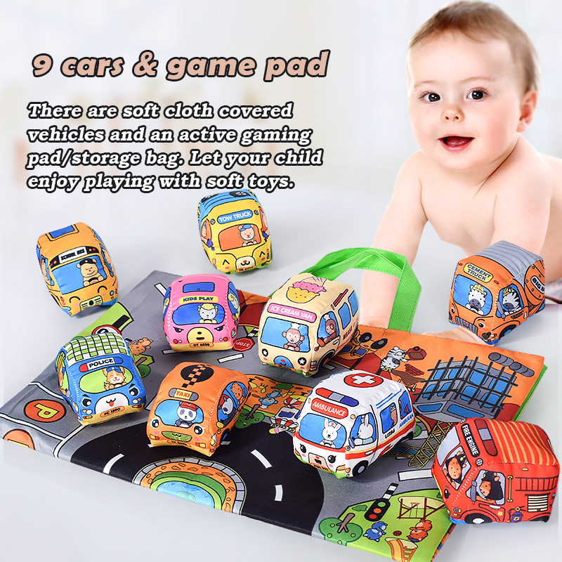 Soft Car Toy Set for Babies wi - Baby Rattle Toy Set recension och pris