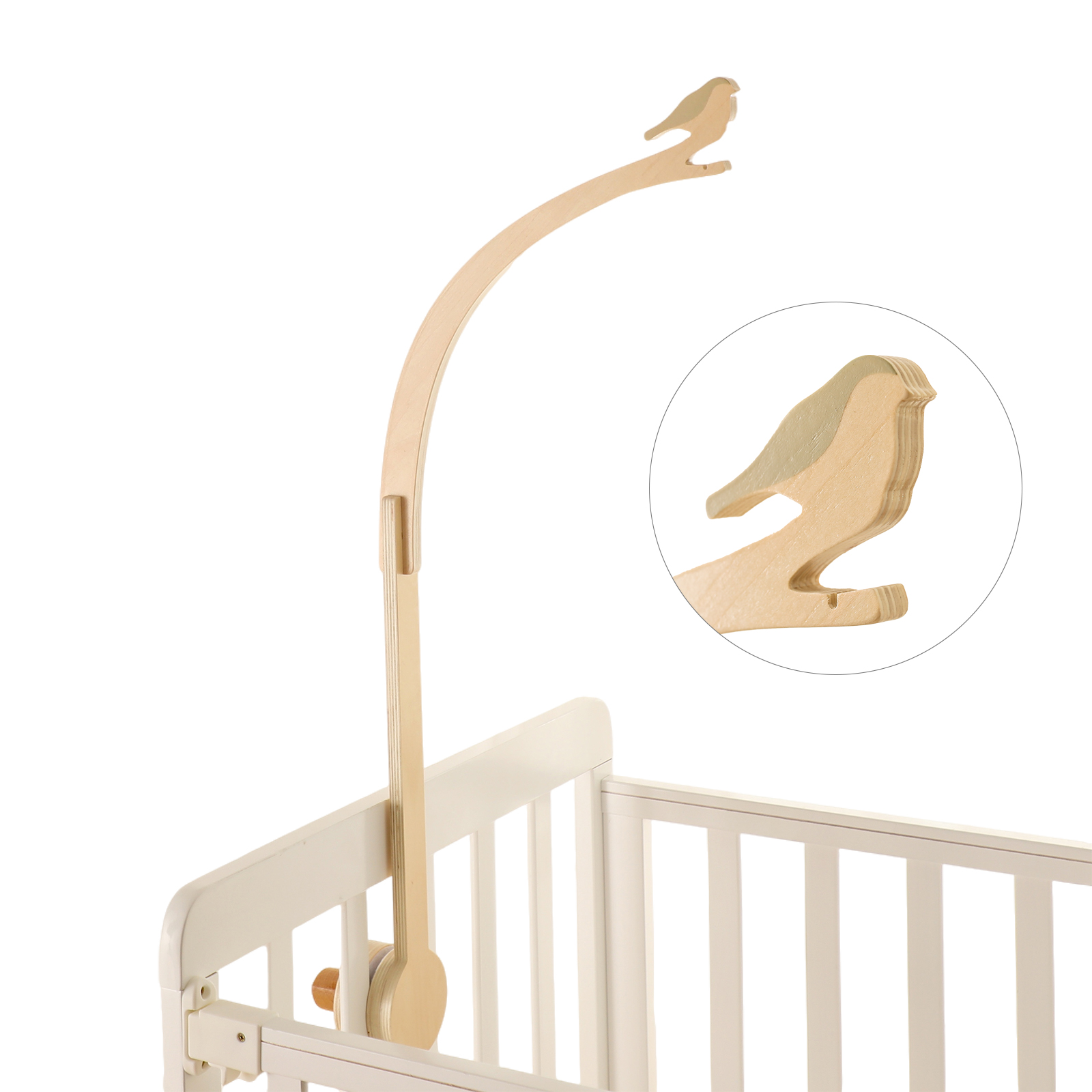 Baby Wooden Little Birdie Bed  - Baby Rattle Toy Set recension och pris