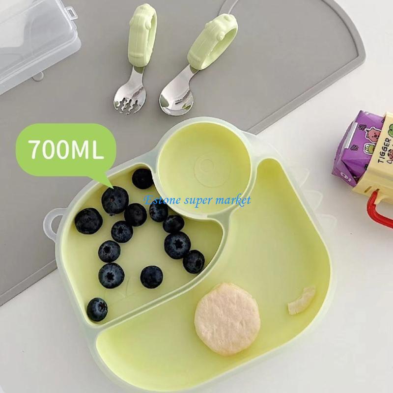 090B Silicone Baby Plate with  - Baby Led Weaning Set recension och pris
