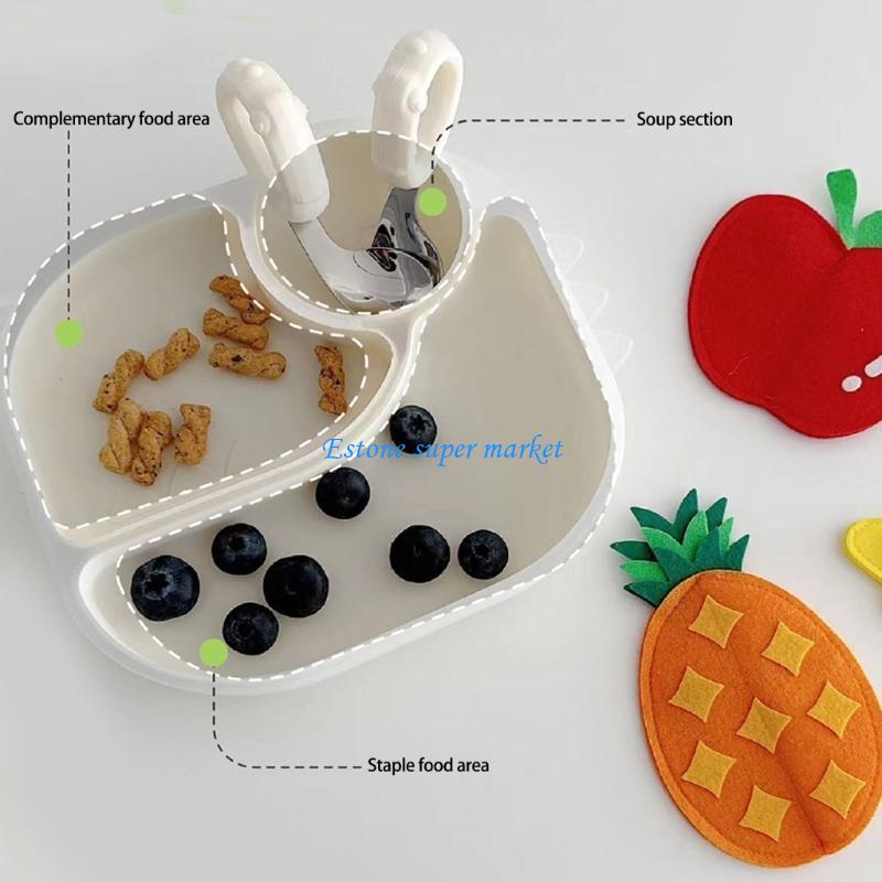 090B Silicone Baby Plate with  - Baby Led Weaning Set recension och pris