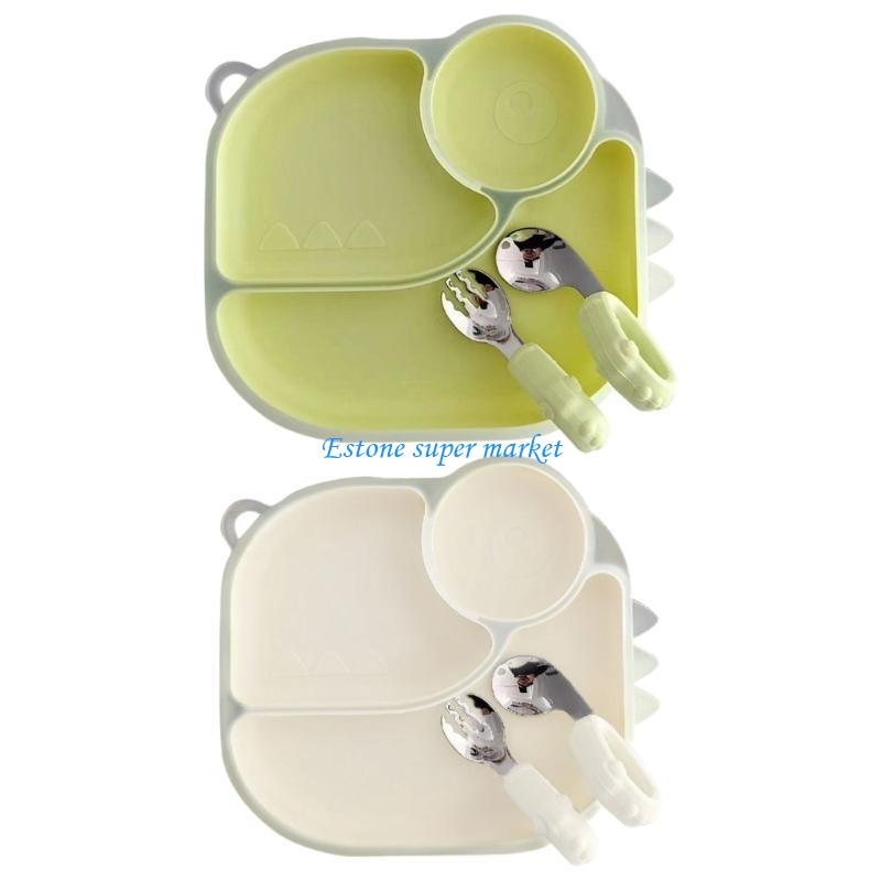 090B Silicone Baby Plate with  - Baby Led Weaning Set recension och pris