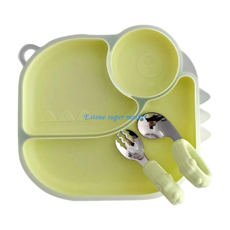 090B Silicone Baby Plate with  - Baby Led Weaning Set recension och pris