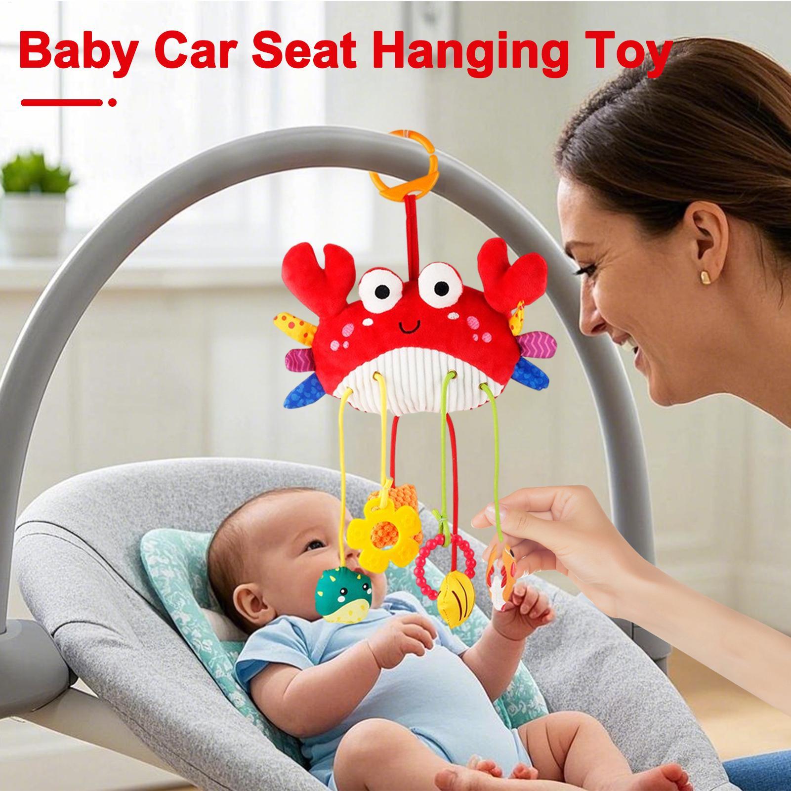Car Seat Toys Toddler Plush Sq - Baby Rattle Toy Set recension och pris