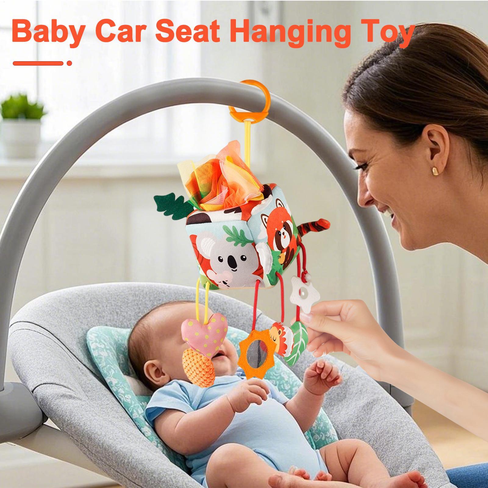 Car Seat Toys Toddler Plush Sq - Baby Rattle Toy Set recension och pris