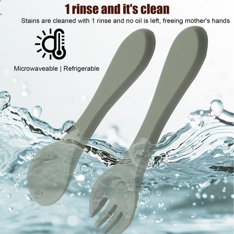 Toddler Eating Utensils 4 piec - Baby Led Weaning Set recension och pris