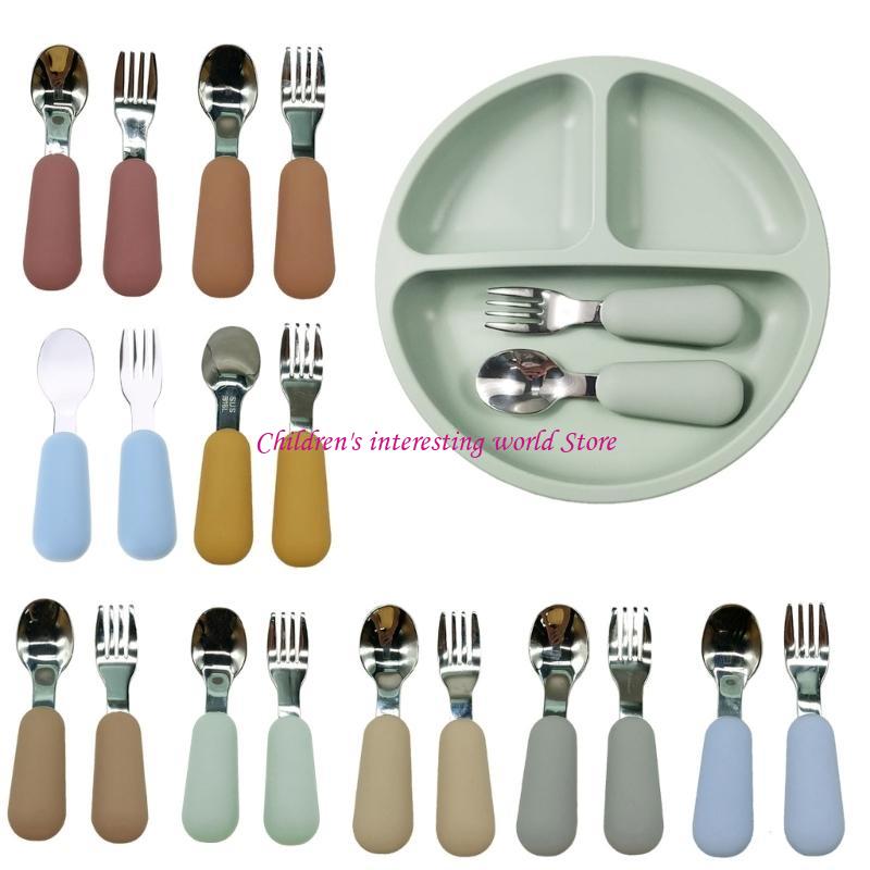 Baby Fork & Spoon Set 2pcs Inf - Baby Led Weaning Set recension och pris