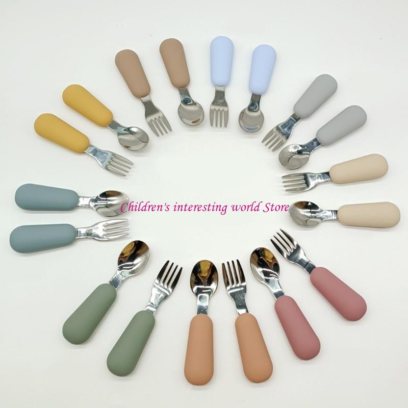 Baby Fork & Spoon Set 2pcs Inf - Baby Led Weaning Set recension och pris