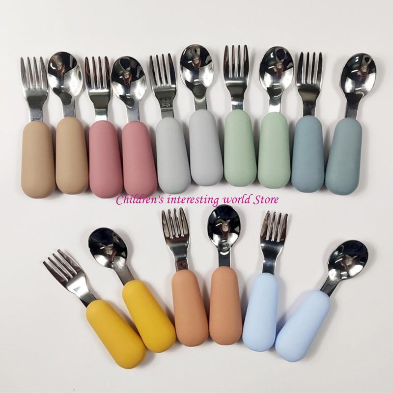 Baby Fork & Spoon Set 2pcs Inf - Baby Led Weaning Set recension och pris
